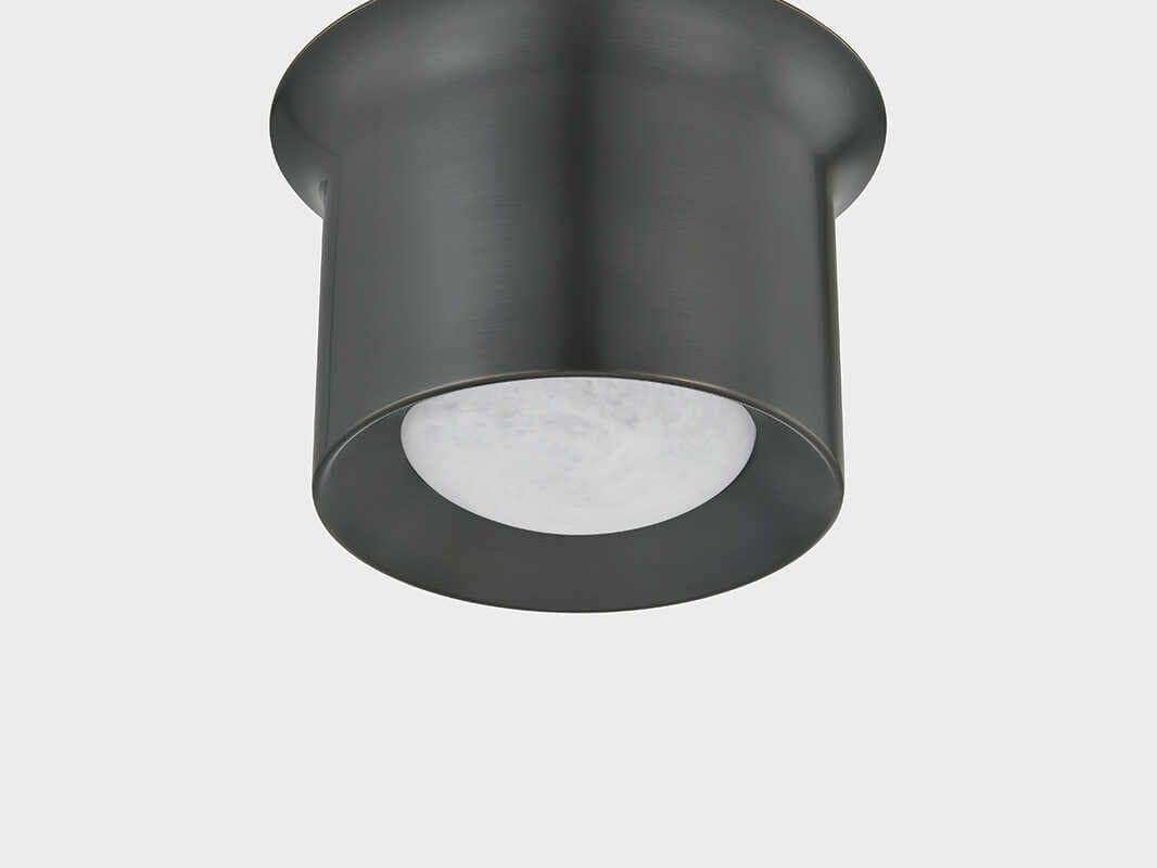 Hudson Valley Noxon 1-Light Distressed Bronze Cylinder Flush Mount