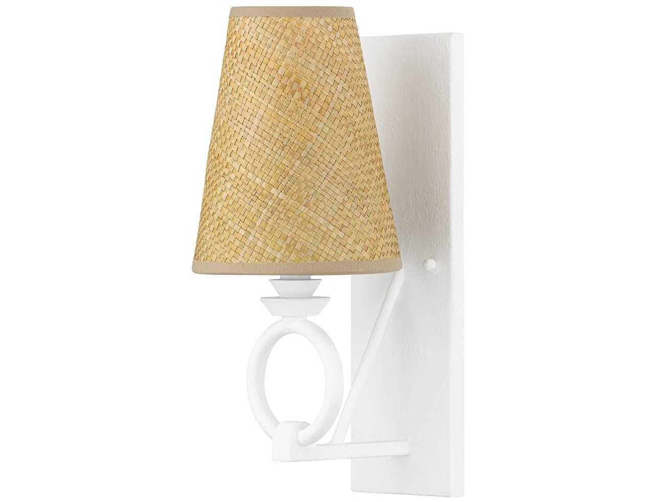 Hudson Valley Pendelton 1-Light White Plaster Wall Sconce