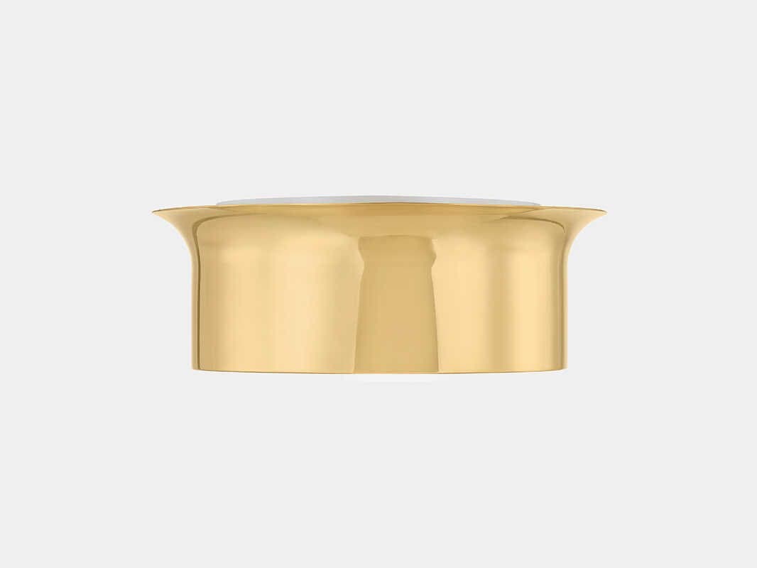 Hudson Valley Noxon 1-Light Aged Brass Round Flush Mount