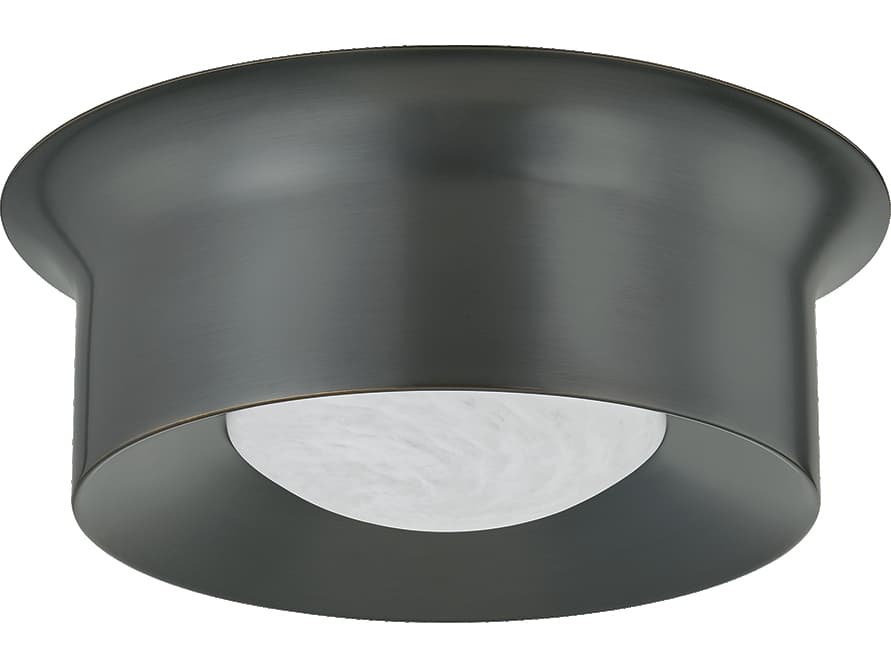 Hudson Valley Noxon 1-Light Distressed Bronze Round Flush Mount