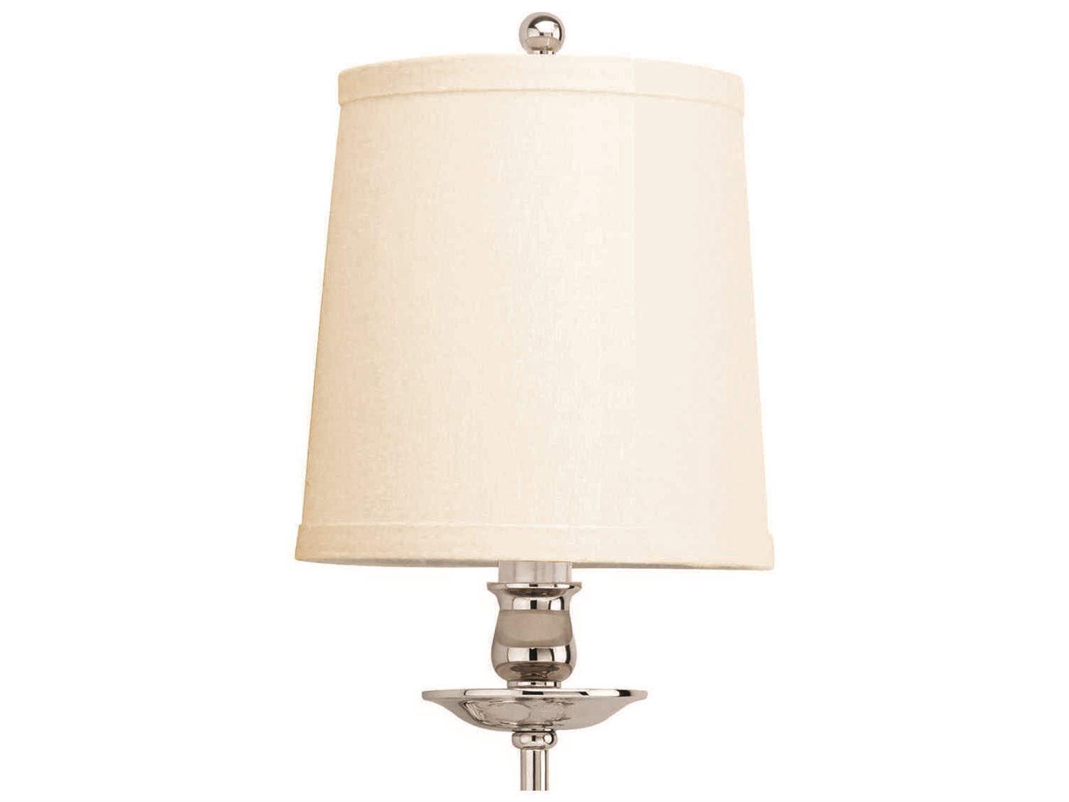 Hudson Valley Logan 1-Light Polished Nickel Off White Wall Sconce