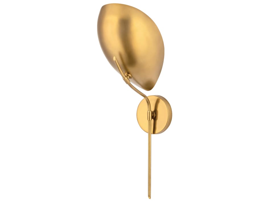 Hudson Valley Avondale 1-Light Aged Brass Wall Sconce