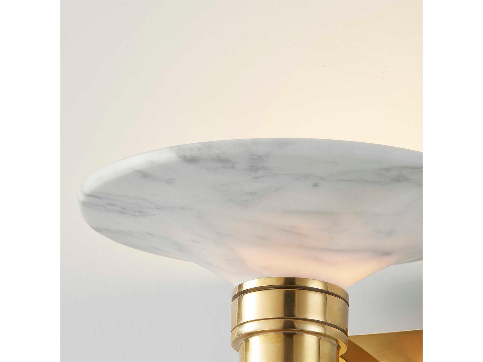 Hudson Valley Brann 1-Light Aged Brass Wall Sconce