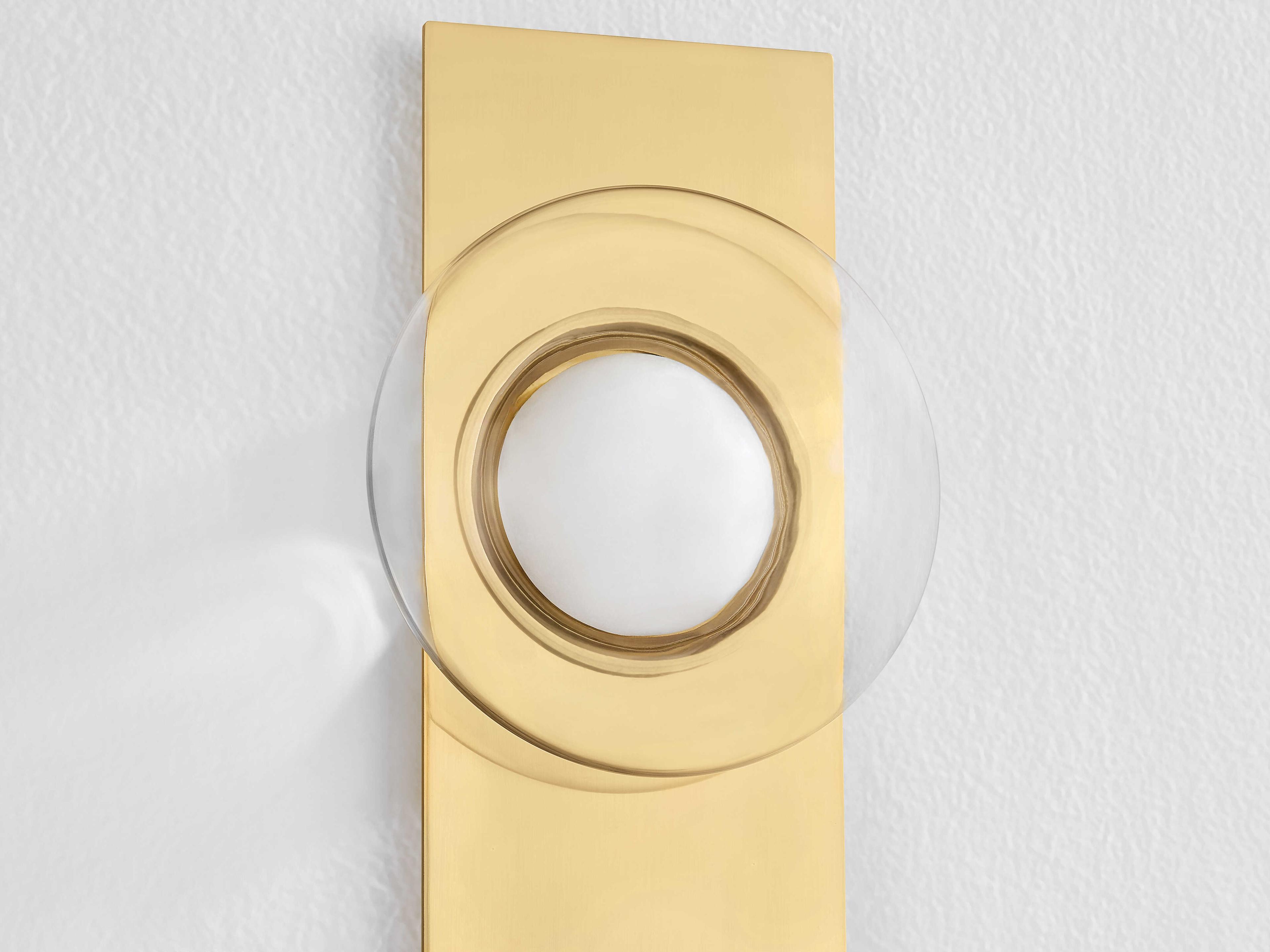 Hudson Valley Pound Ridge 1-Light Aged Brass Wall Sconce