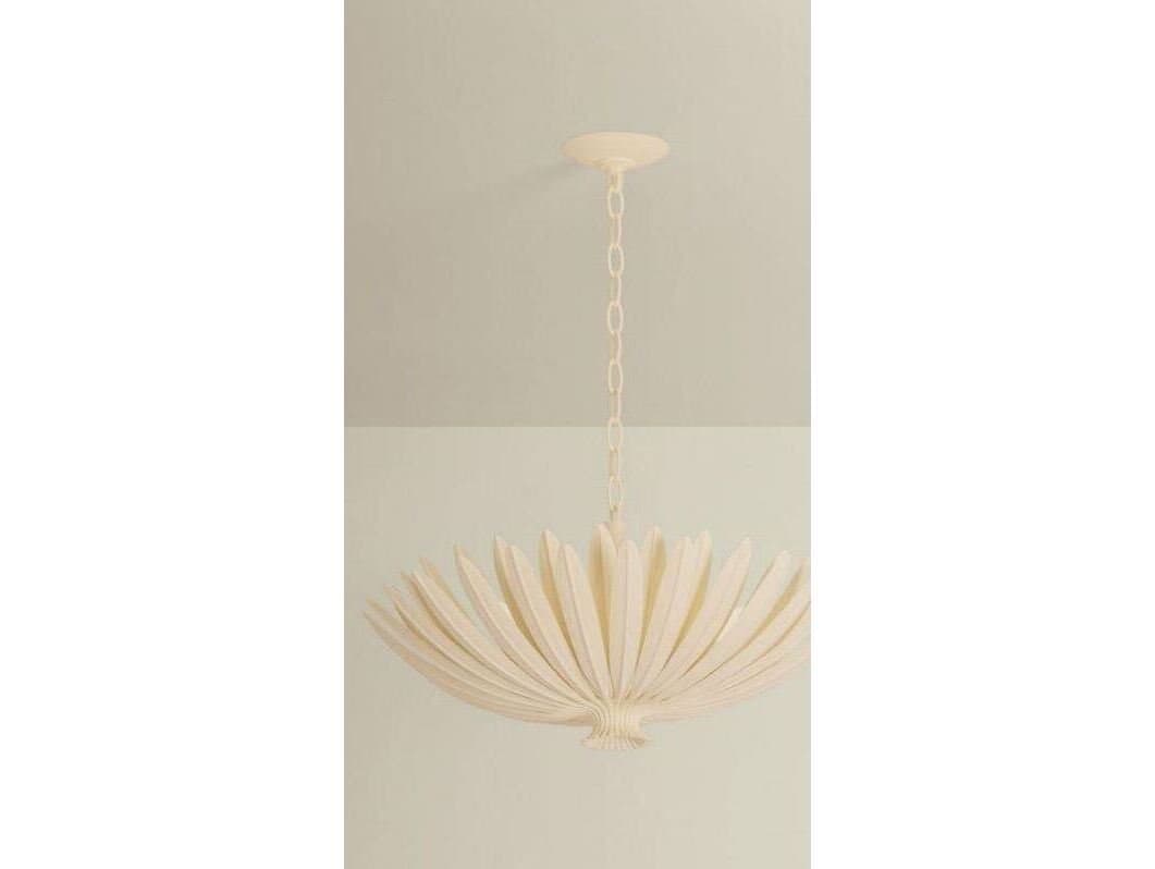 Hudson Valley Whitfield 4-Light Cream Plaster Off White Traditional Bowl Pendant