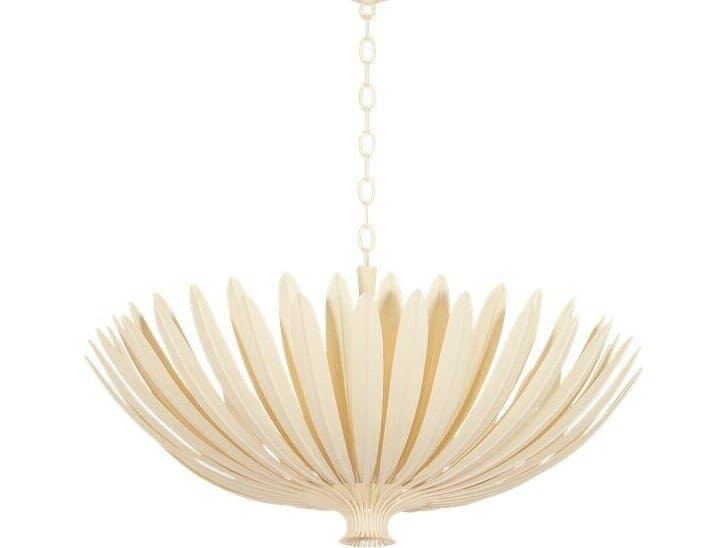 Hudson Valley Whitfield 8-Light Cream Plaster Off White Traditional Bowl Pendant