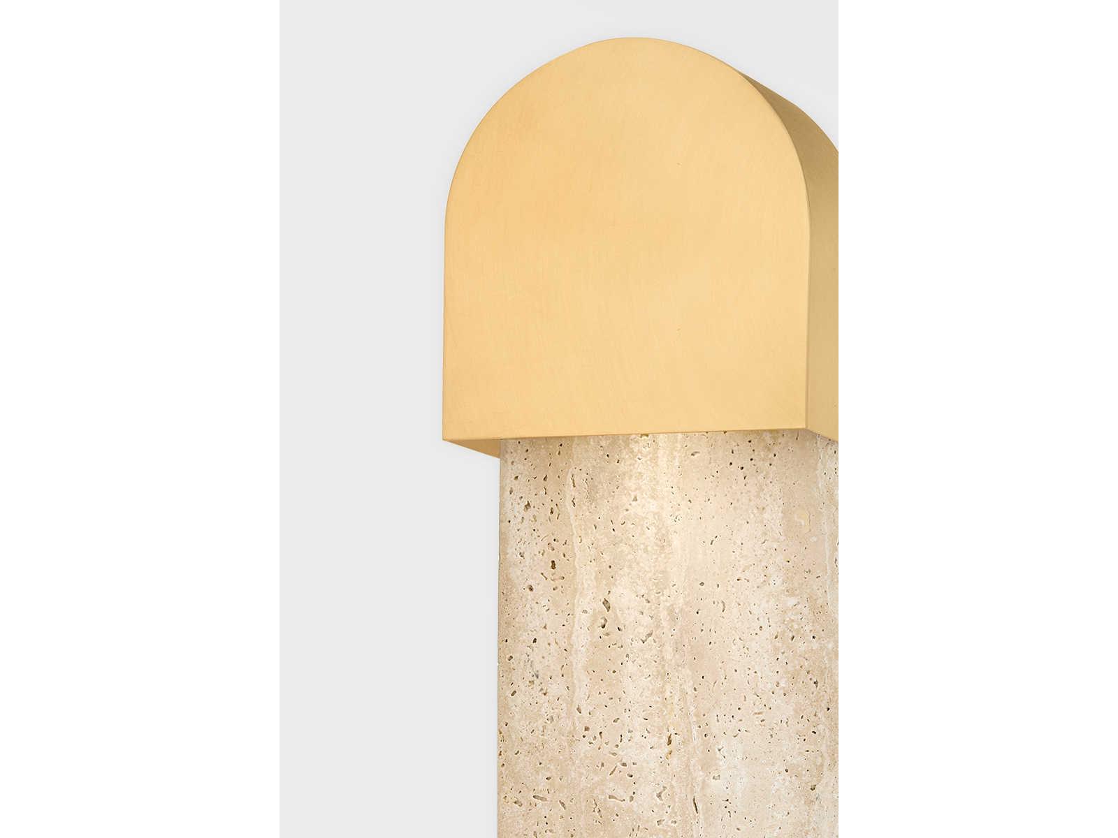 Hudson Valley Hobart 1-Light Aged Brass Wall Sconce