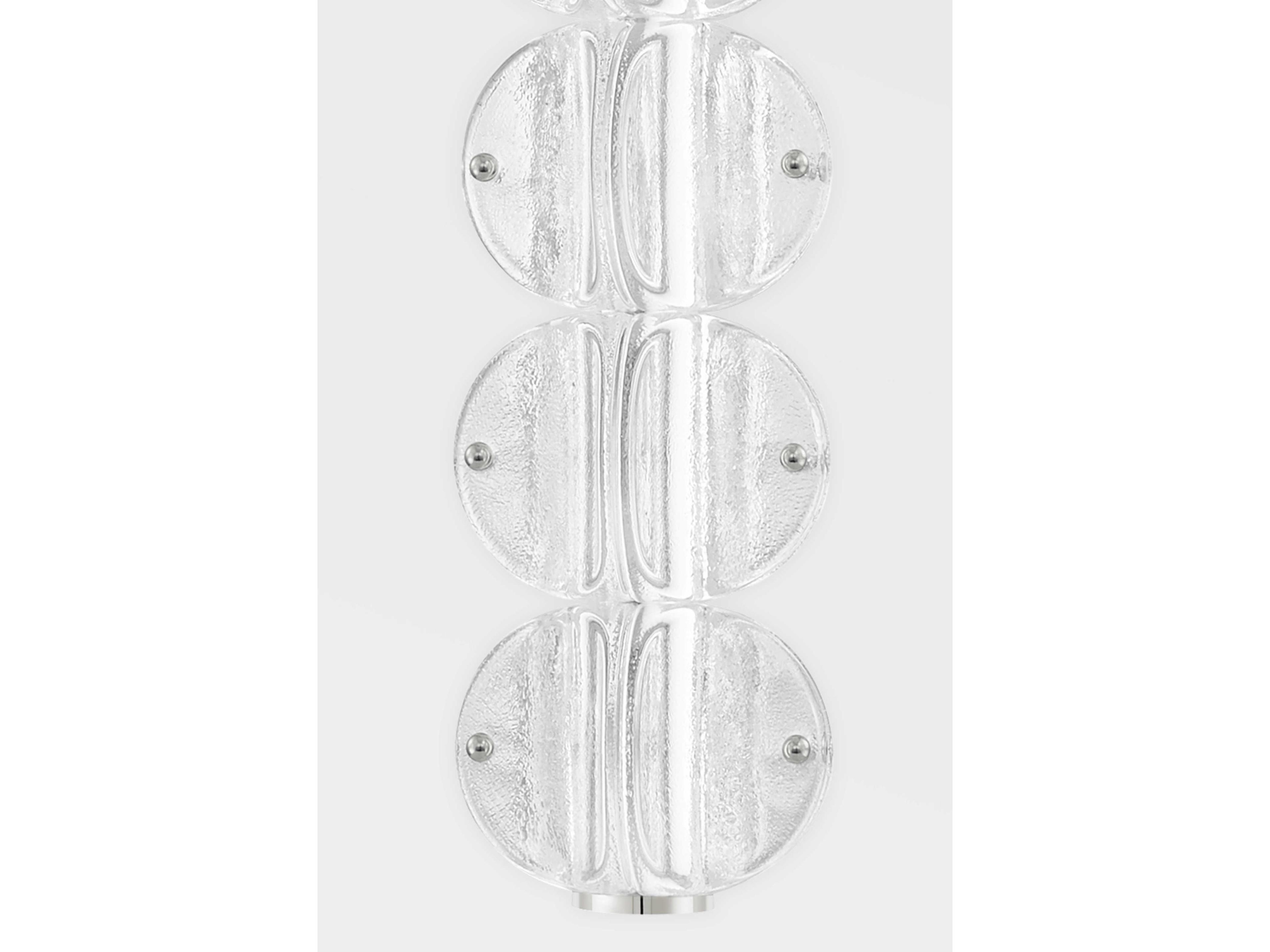 Hudson Valley Lindley 5-Light Polished Nickel Etched Glass LED Mini Pendant