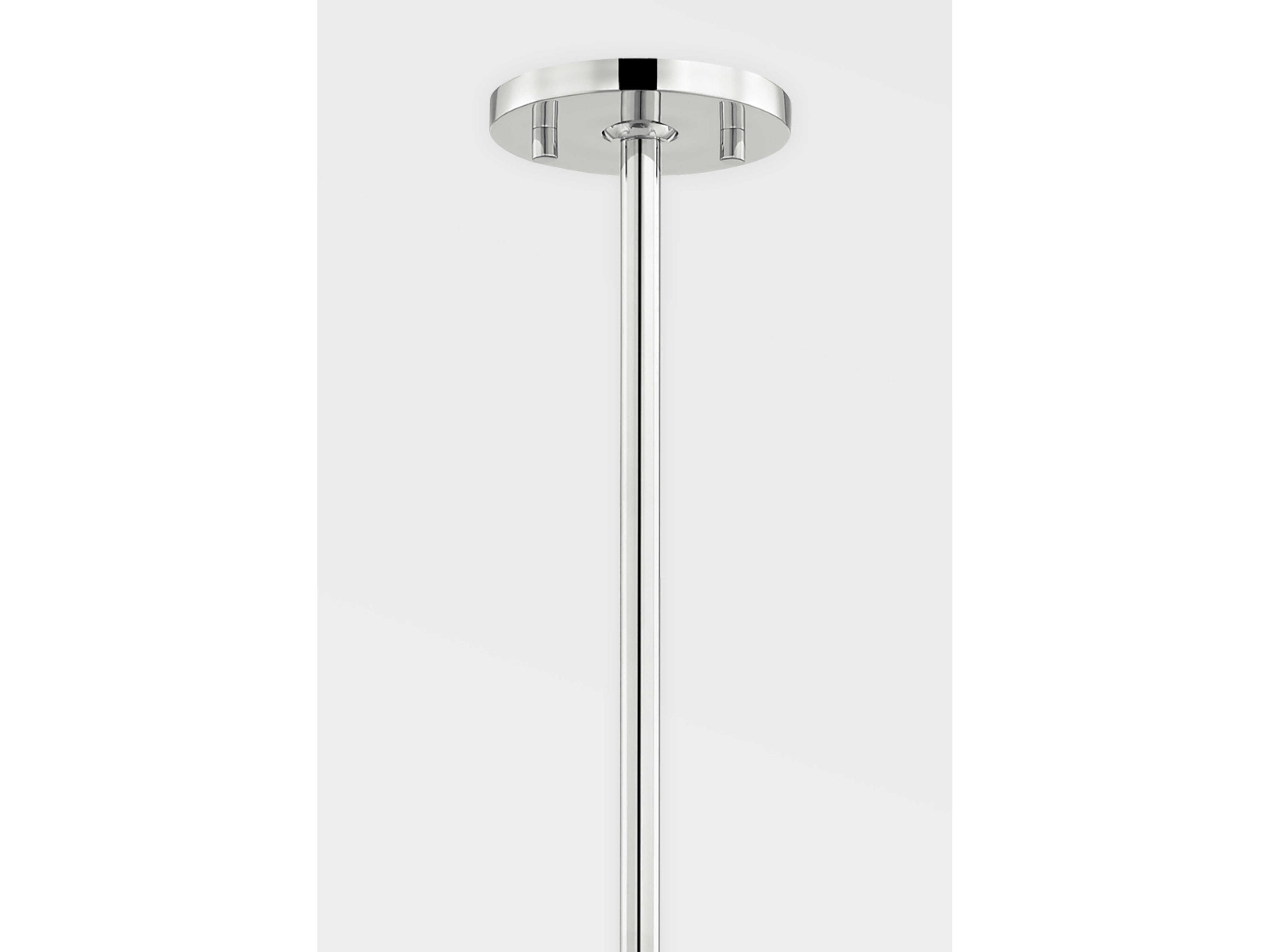 Hudson Valley Lindley 5-Light Polished Nickel Etched Glass LED Mini Pendant