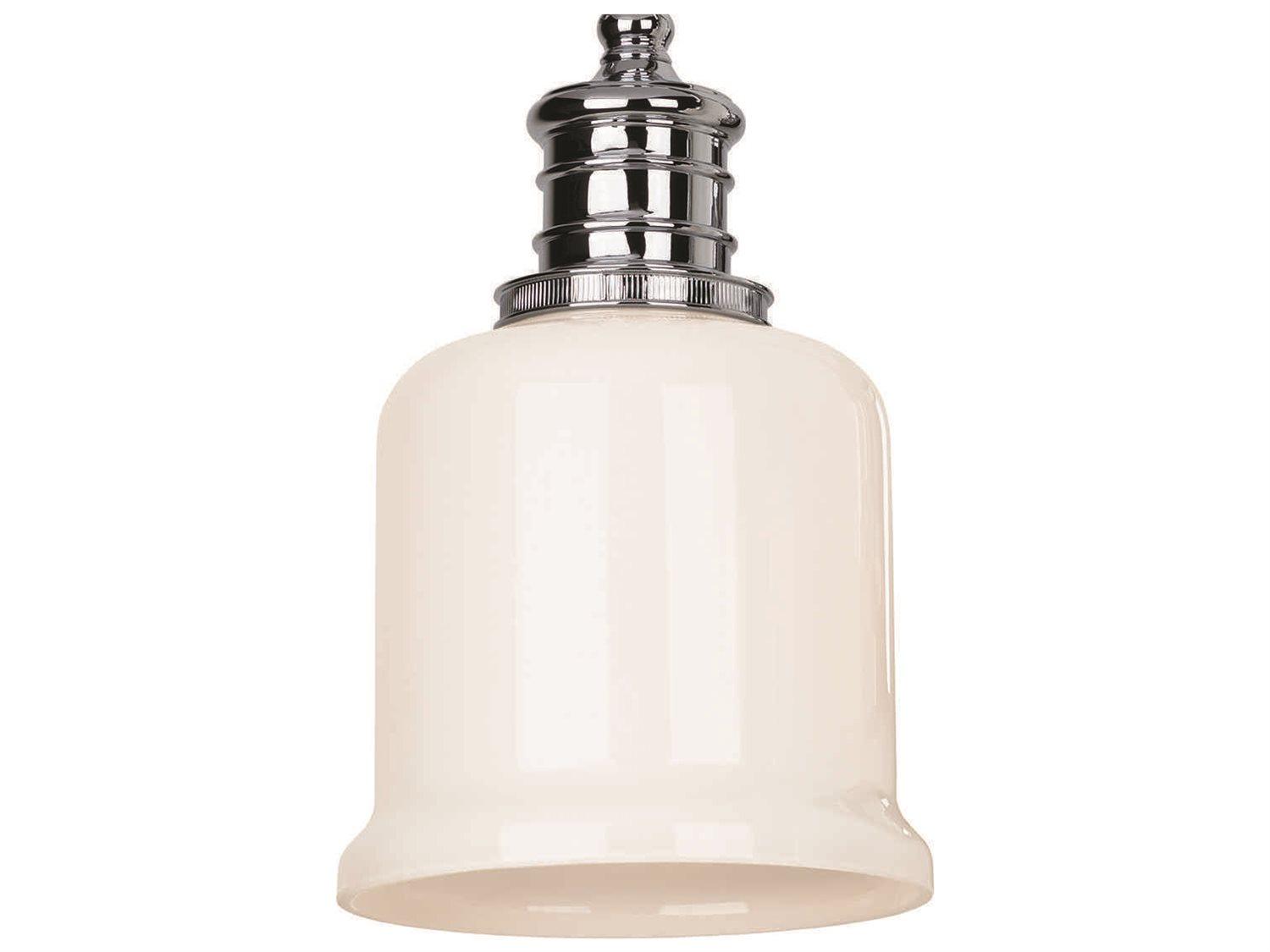 Hudson Valley Keswick 2-Light Polished Chrome Off White Glass Vanity Light