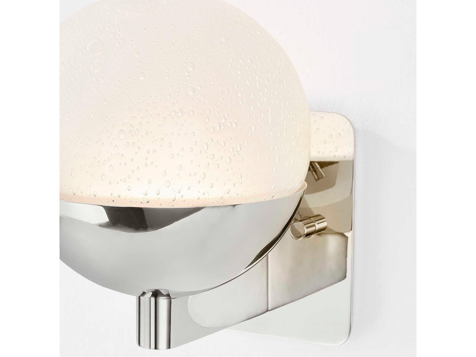 Hudson Valley Rochford 1-Light Polished Nickel Wall Sconce