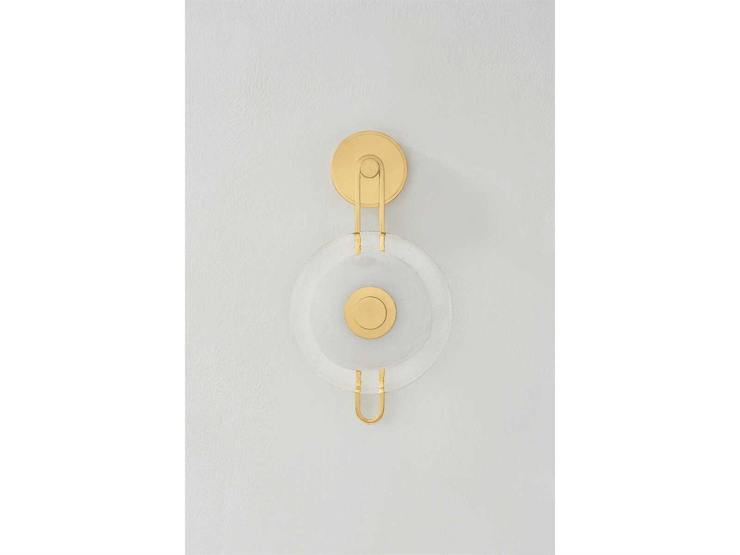 Hudson Valley Keuka Park 1-Light Aged Brass Wall Sconce