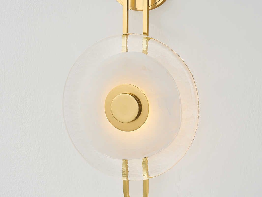 Hudson Valley Keuka Park 1-Light Aged Brass Wall Sconce