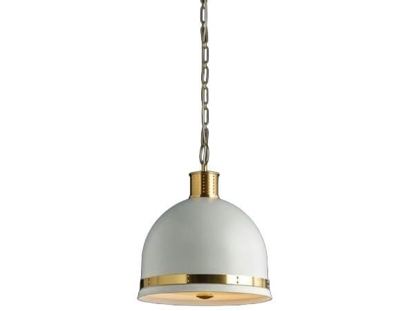 Hudson Valley Briscoe 2-Light Aged Brass Soft White Dome Pendant