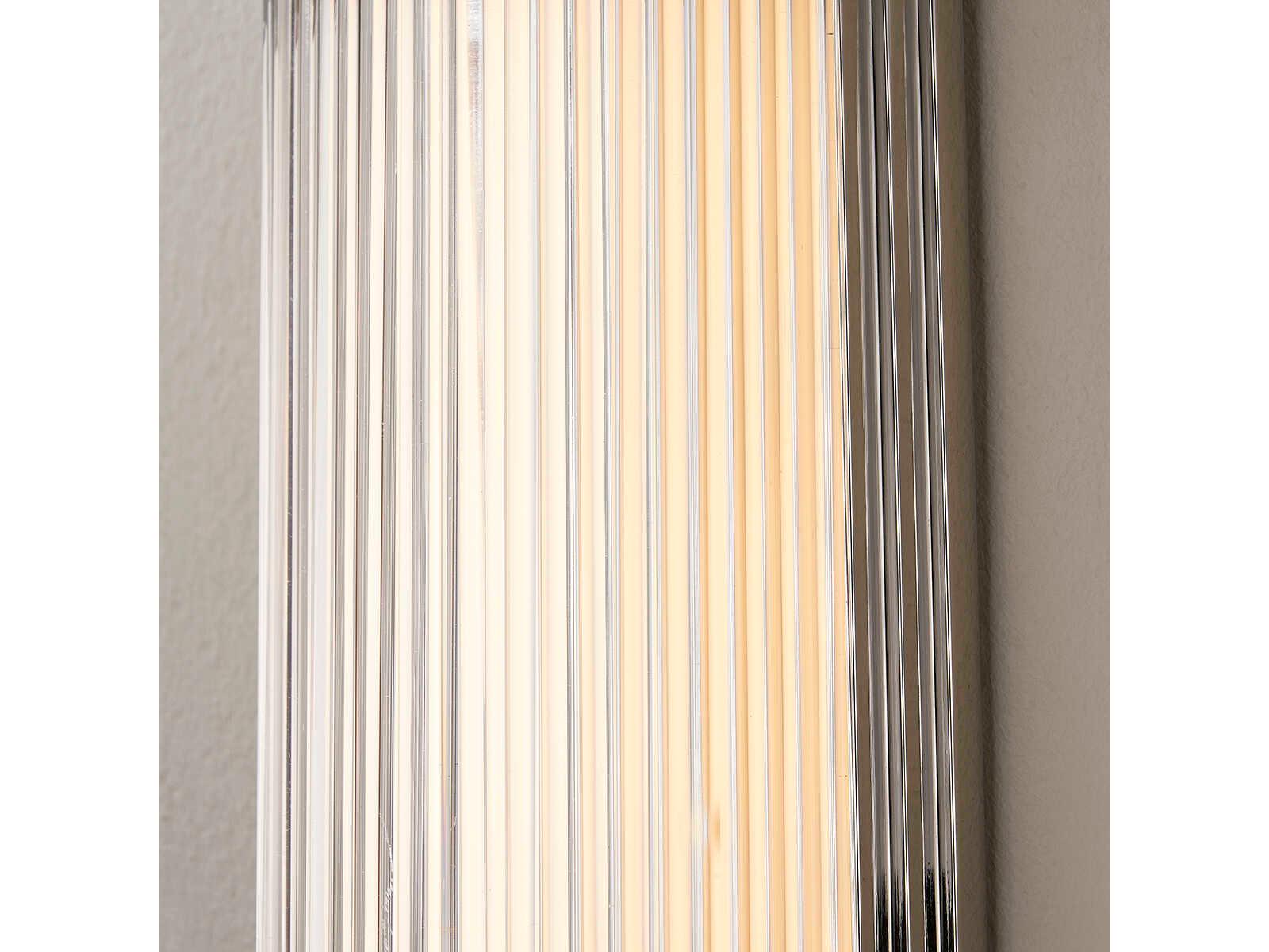 Hudson Valley Newburgh 1-Light Polished Nickel Glass LED Wall Sconce