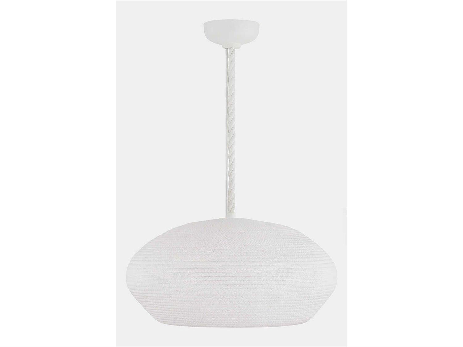 Hudson Valley Ferndale 1-Light Gesso White Pendant