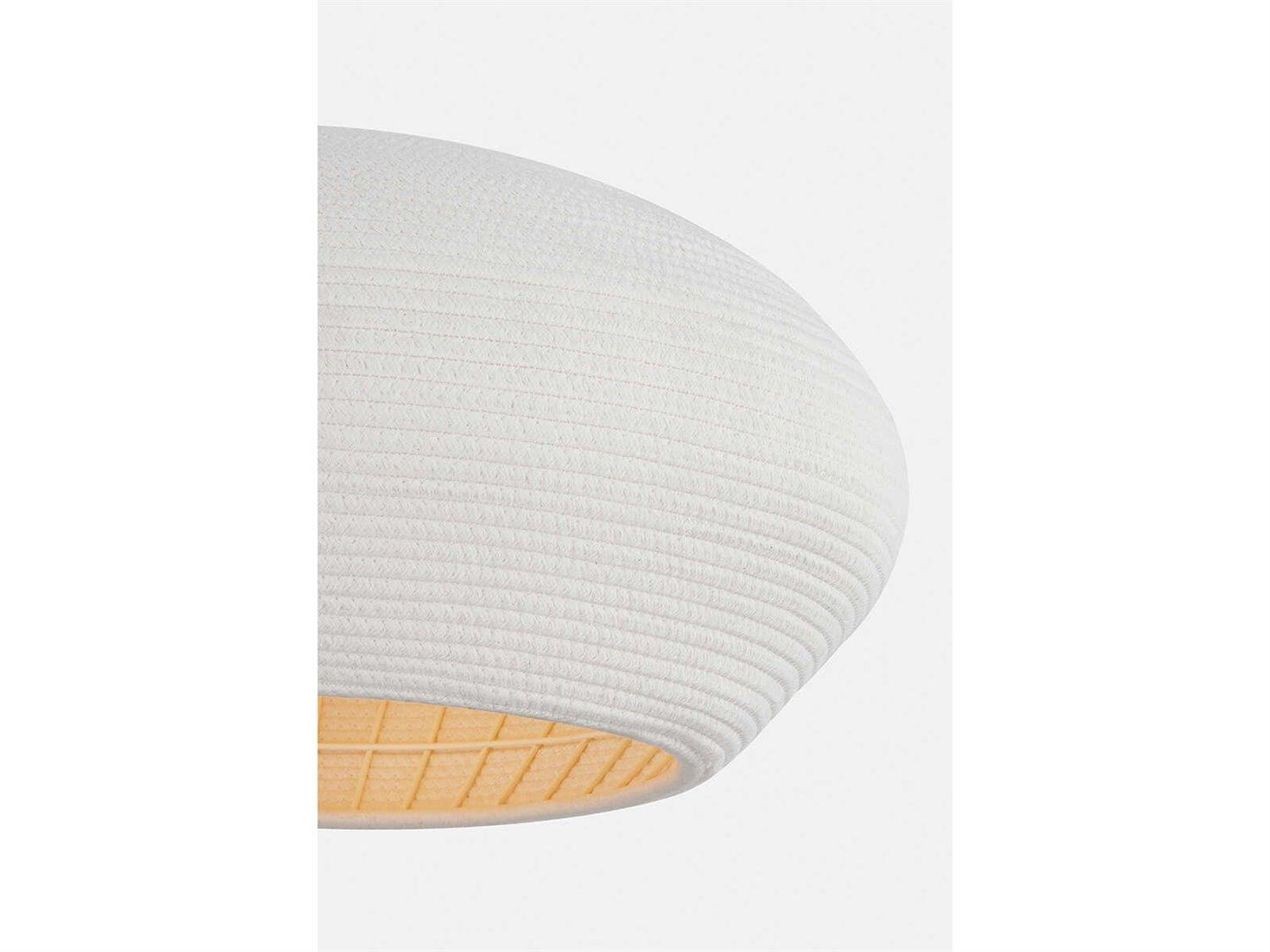 Hudson Valley Ferndale 1-Light Gesso White Pendant