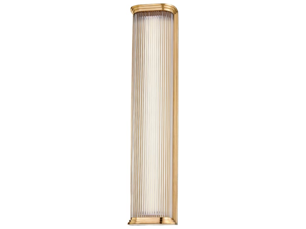 Hudson Valley Newburgh 1-Light Aged Brass Glass LED Wall Sconce