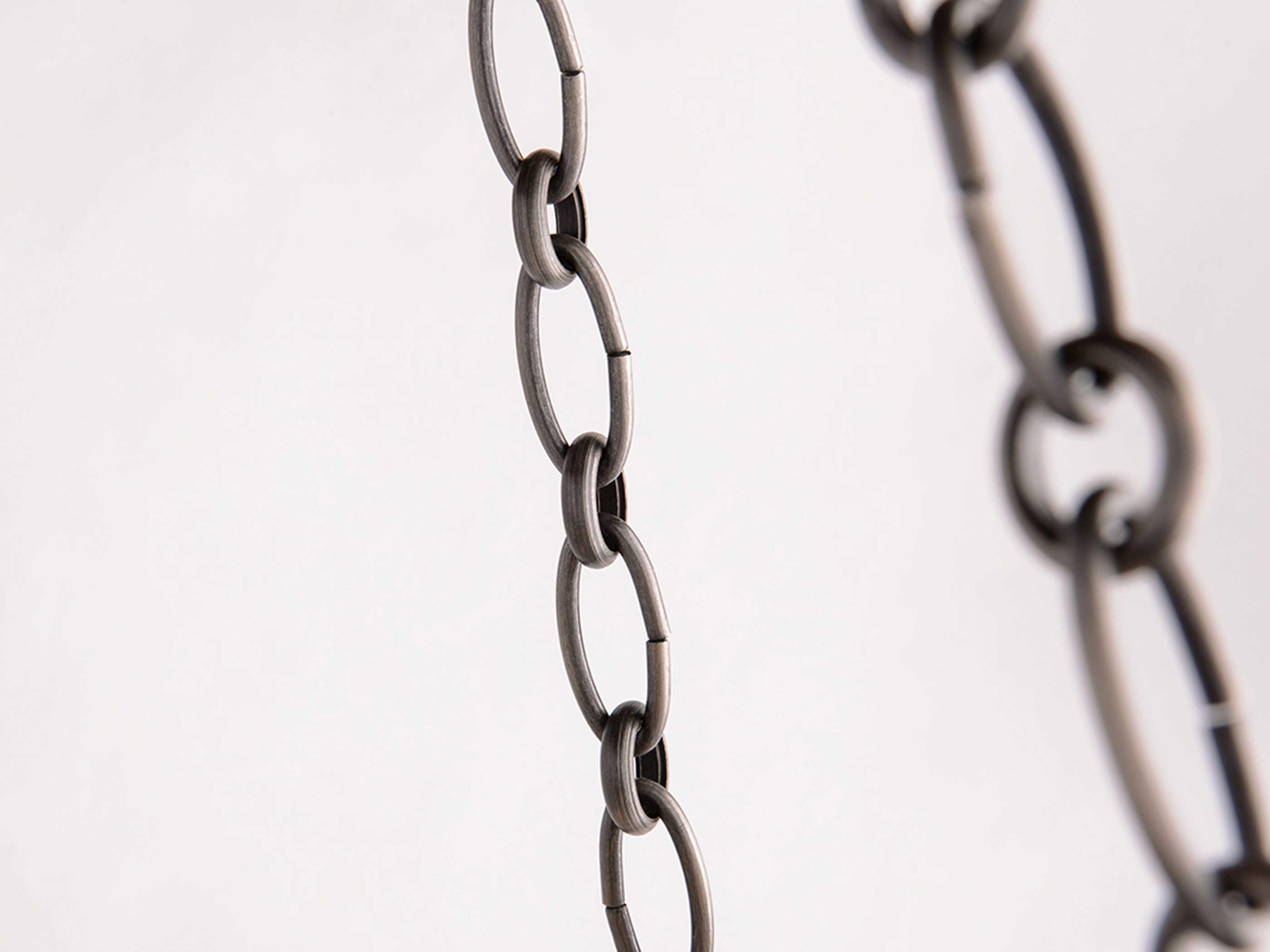 Hudson Valley Gaines 6-Light Aged Old Bronze Glass LED Drum Pendant