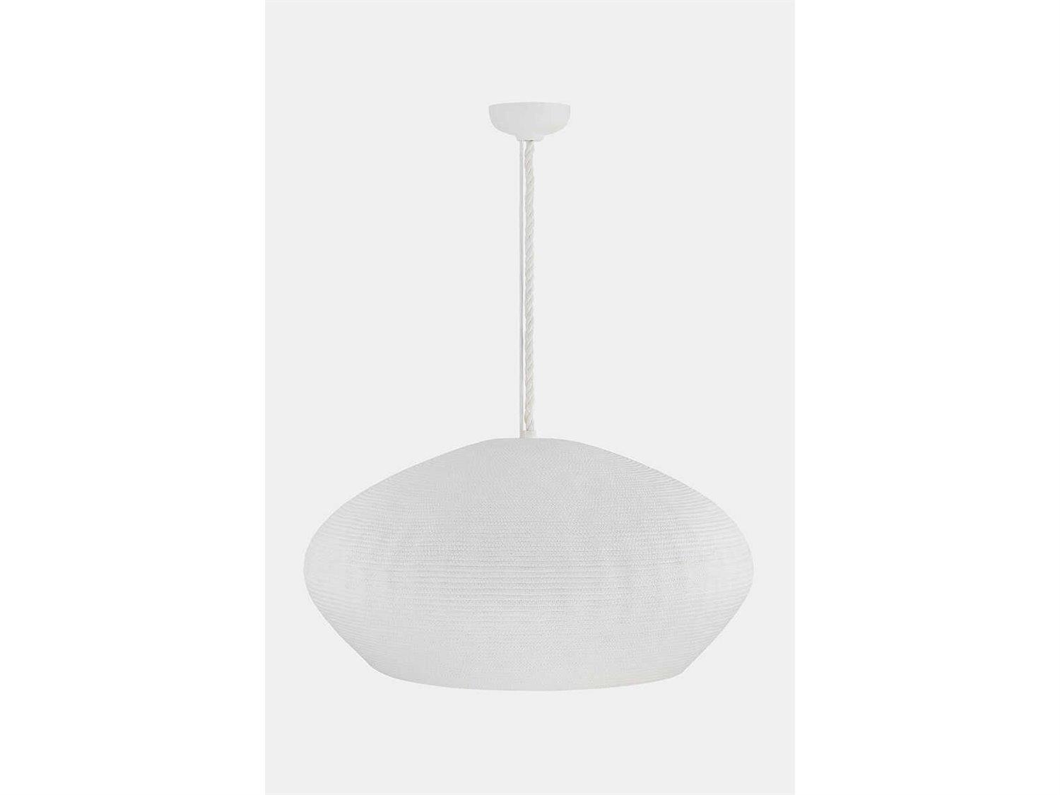 Hudson Valley Ferndale 1-Light Gesso White Pendant