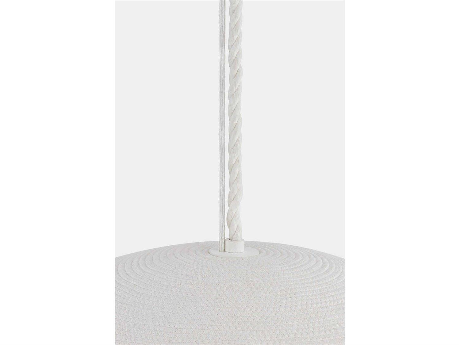 Hudson Valley Ferndale 1-Light Gesso White Pendant