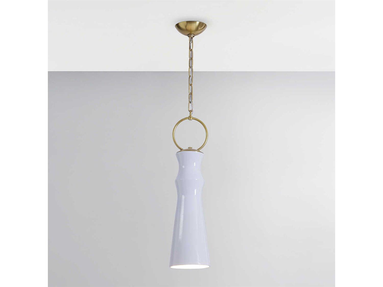 Hudson Valley Borden 1-Light Aged Brass Mini Pendant