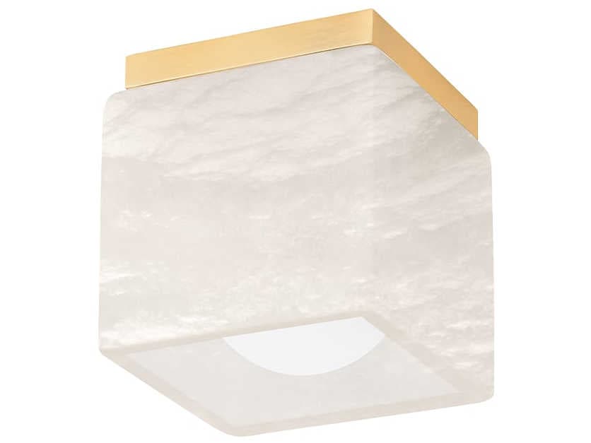 Hudson Valley Budnick 1-Light Aged Brass Glass LED Wall Sconce