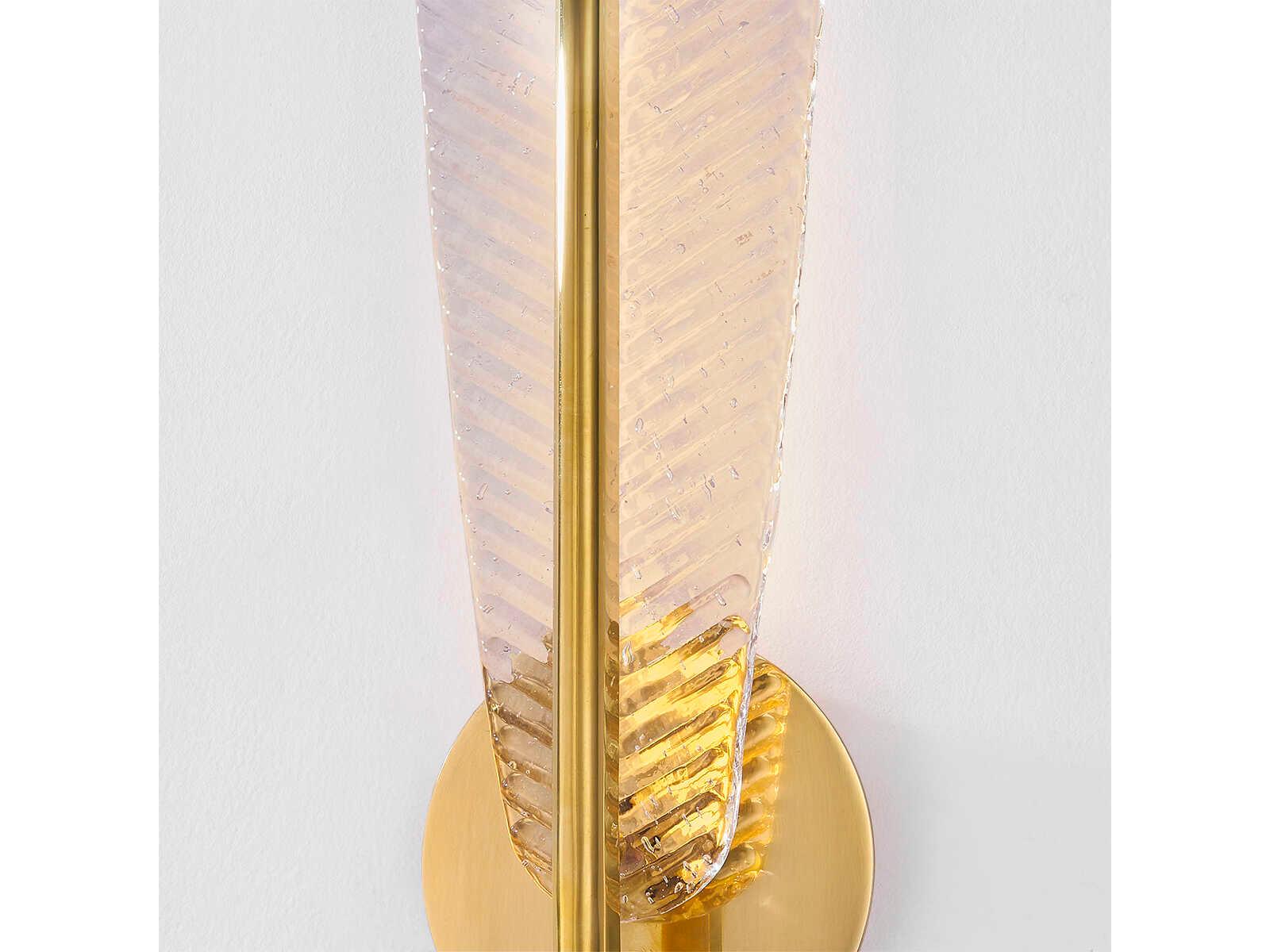Hudson Valley Passaic 1-Light Aged Brass Wall Sconce
