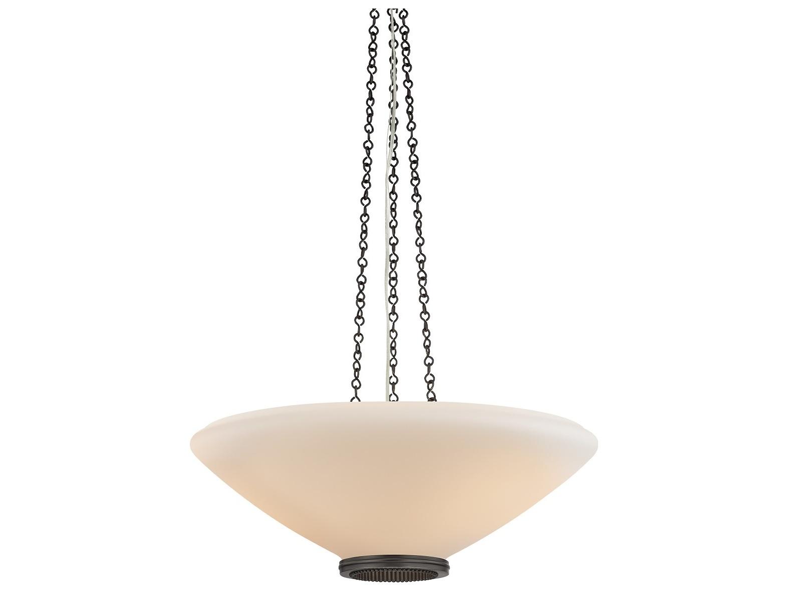 Hudson Valley Awosting 3-Light Distressed Bronze Pendant