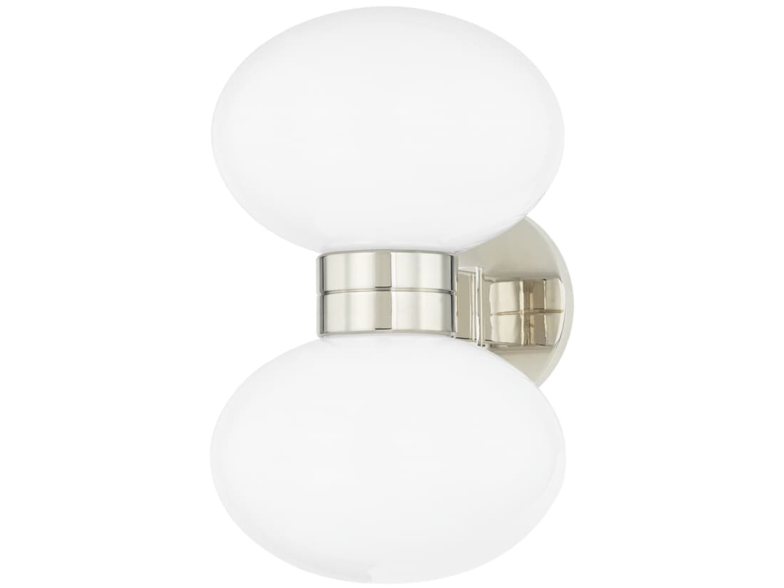 Hudson Valley Otsego 2-Light Polished Nickel Wall Sconce