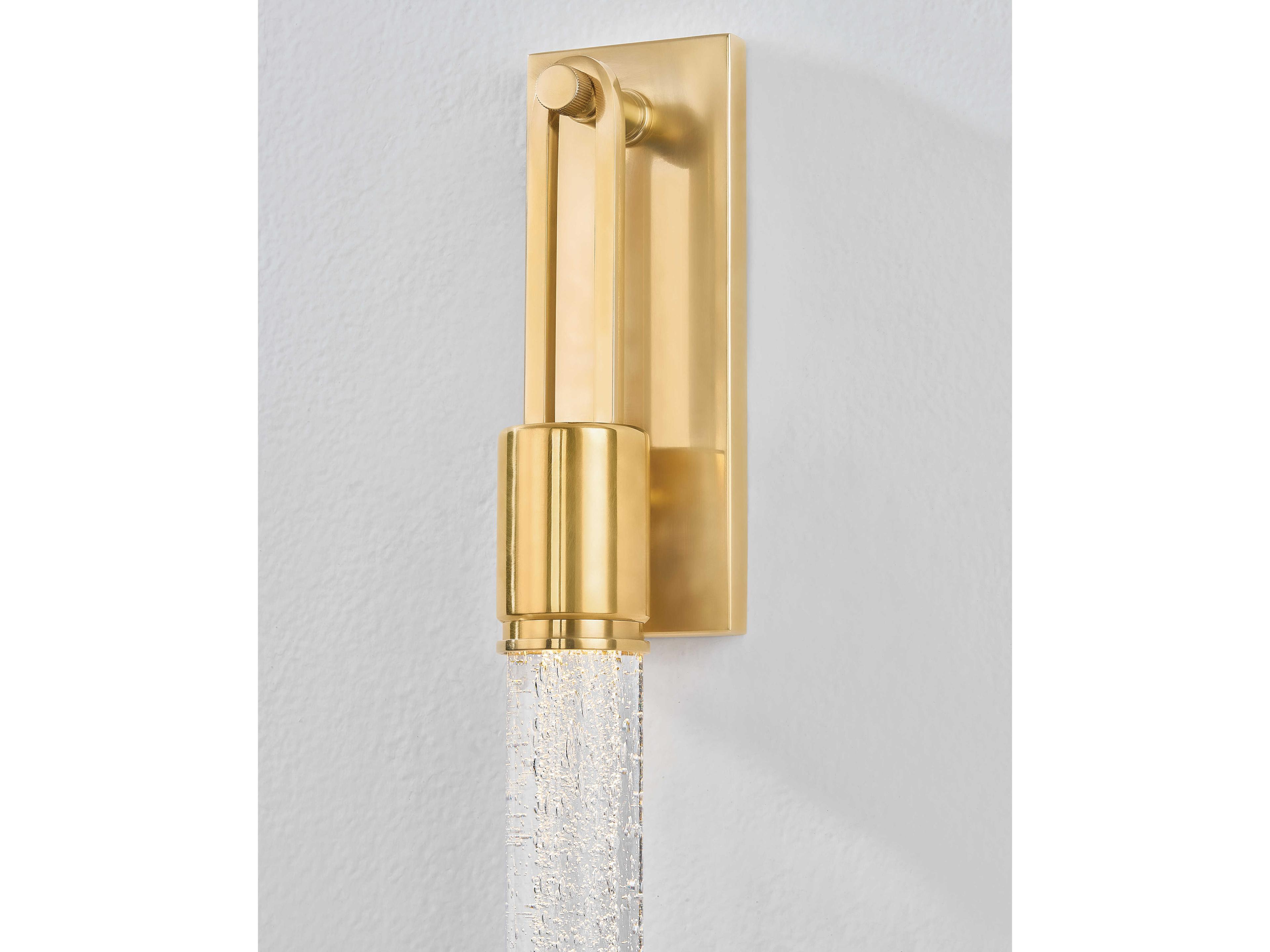 Hudson Valley Raynham 1-Light Aged Brass Wall Sconce