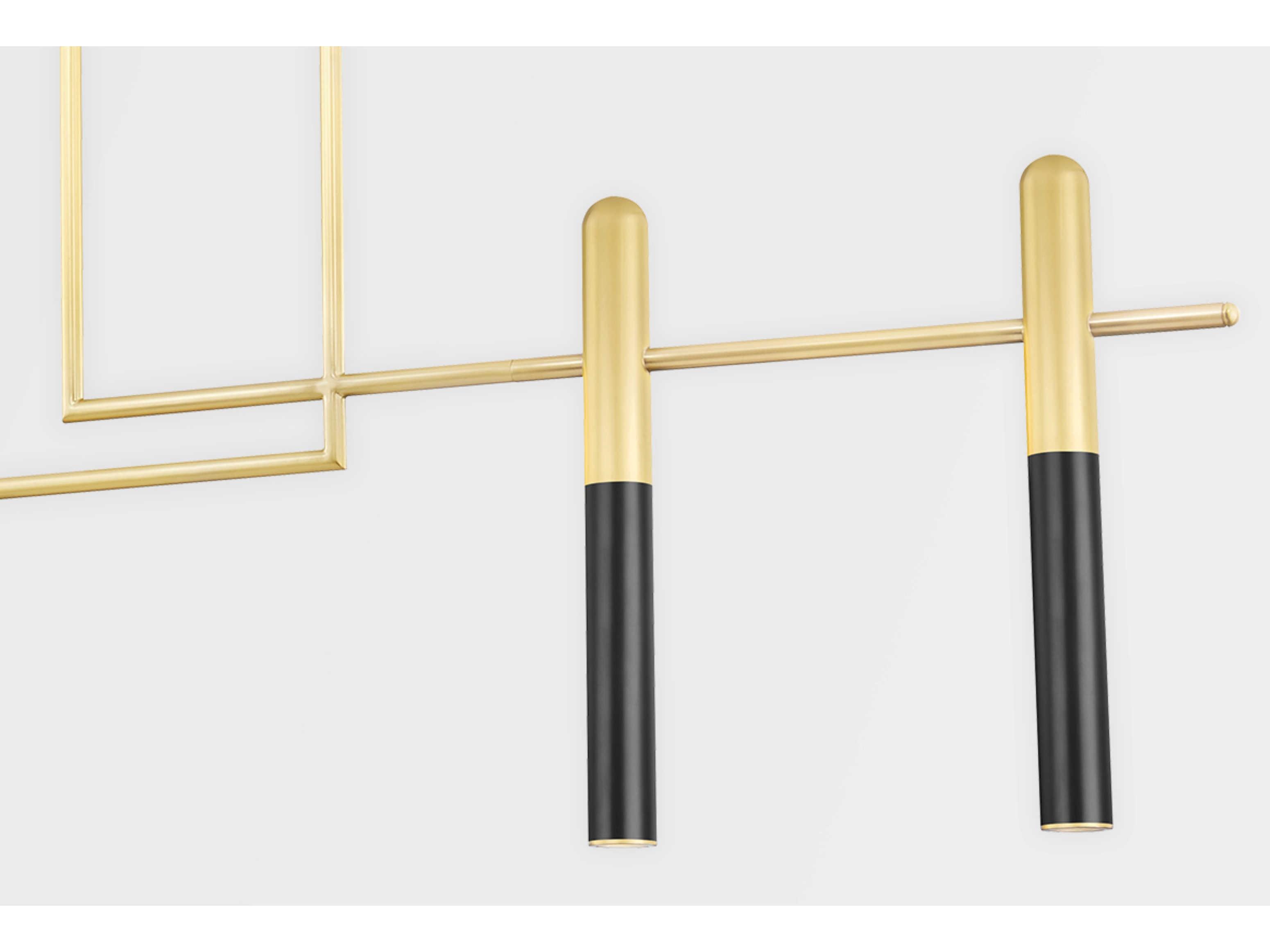 Hudson Valley Thurston 4-Light Aged Old Bronze Clear Glass LED Island Pendant