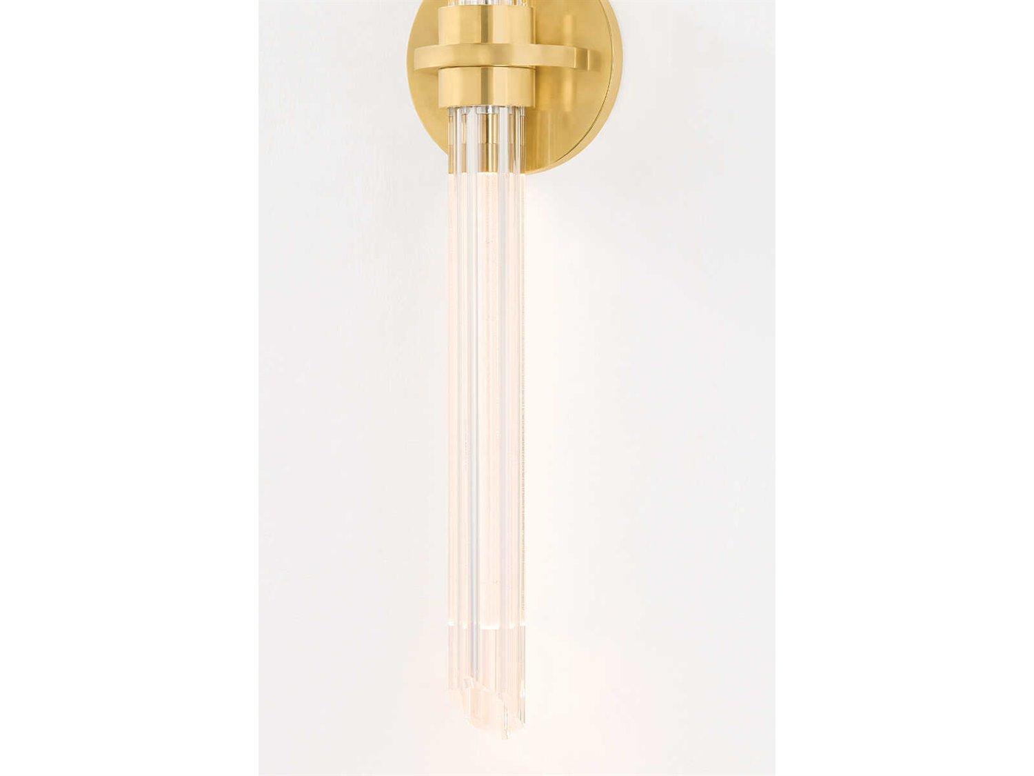 Hudson Valley Knighton 2-Light Aged Brass Vanity Light