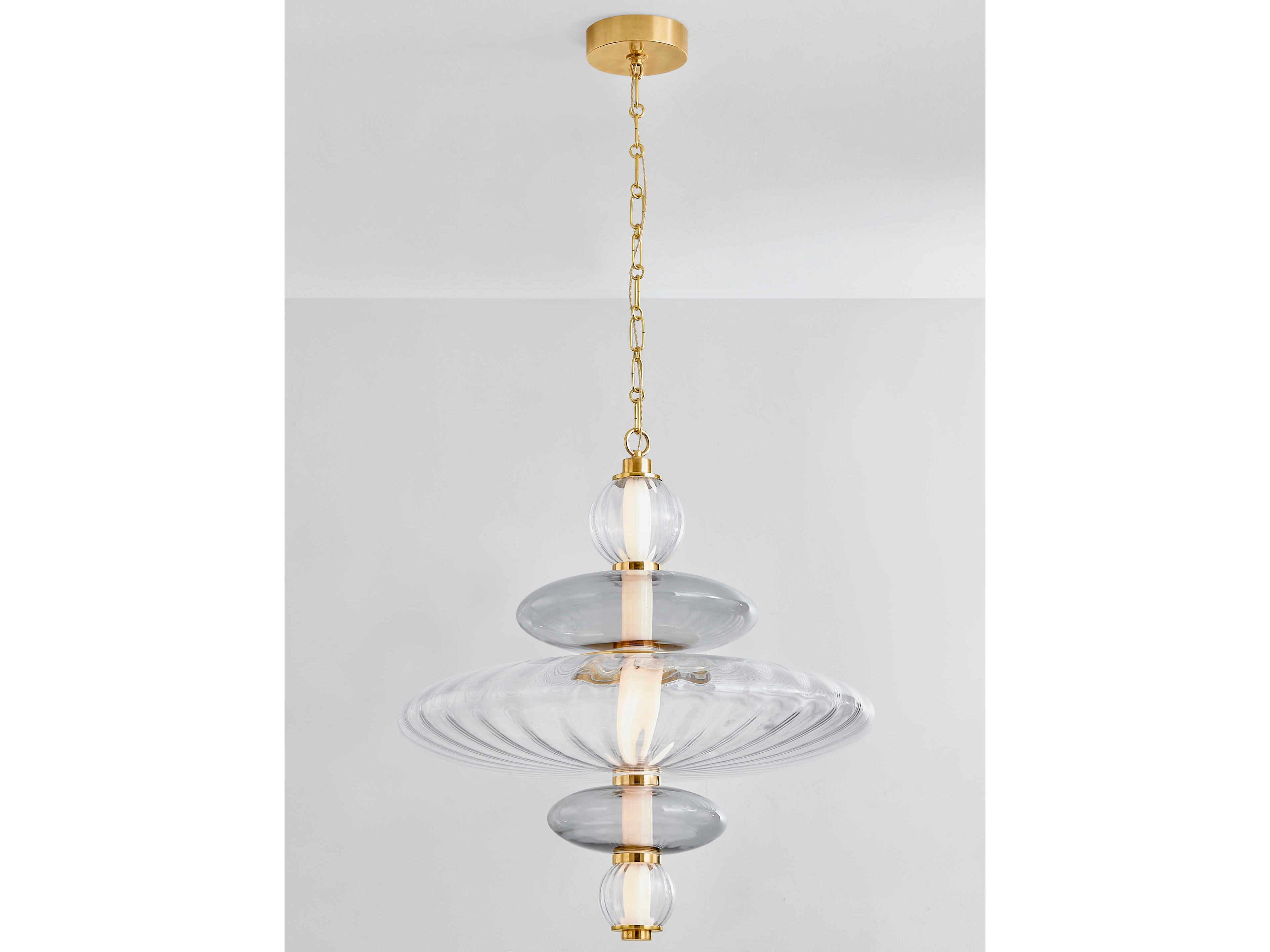 Hudson Valley Williams 1-Light Aged Brass Pendant