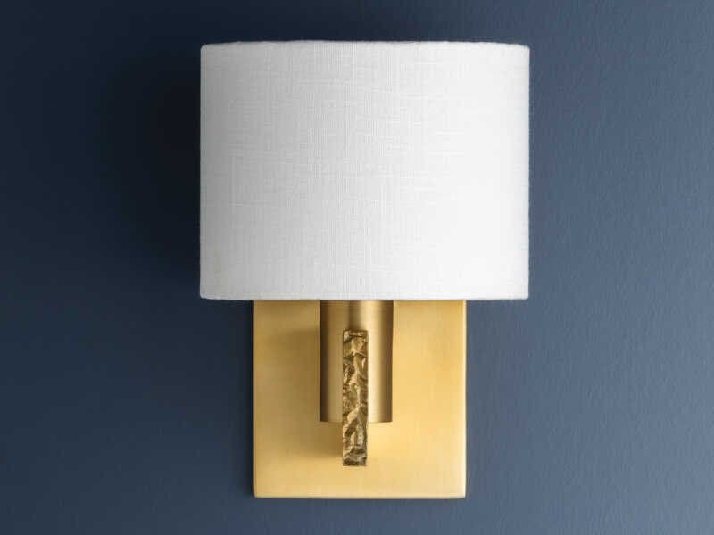 Hudson Valley Brampton 1-Light Aged Brass Wall Sconce