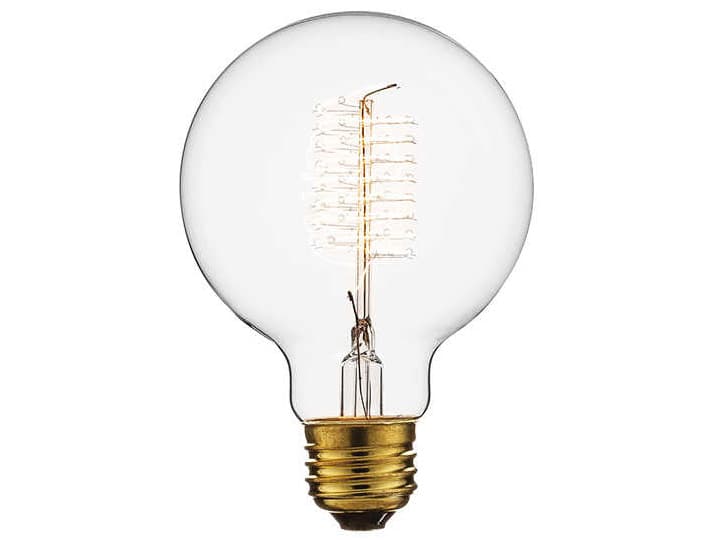 Hudson Valley Bay Ridge 1-Light Aged Brass Glass Globe Mini Pendant