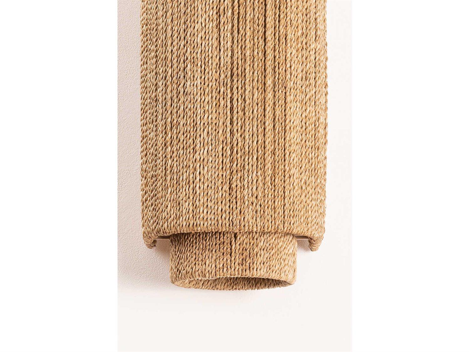 Hudson Valley Metuchen 1-Light Vintage Gold Leaf Brown Wall Sconce