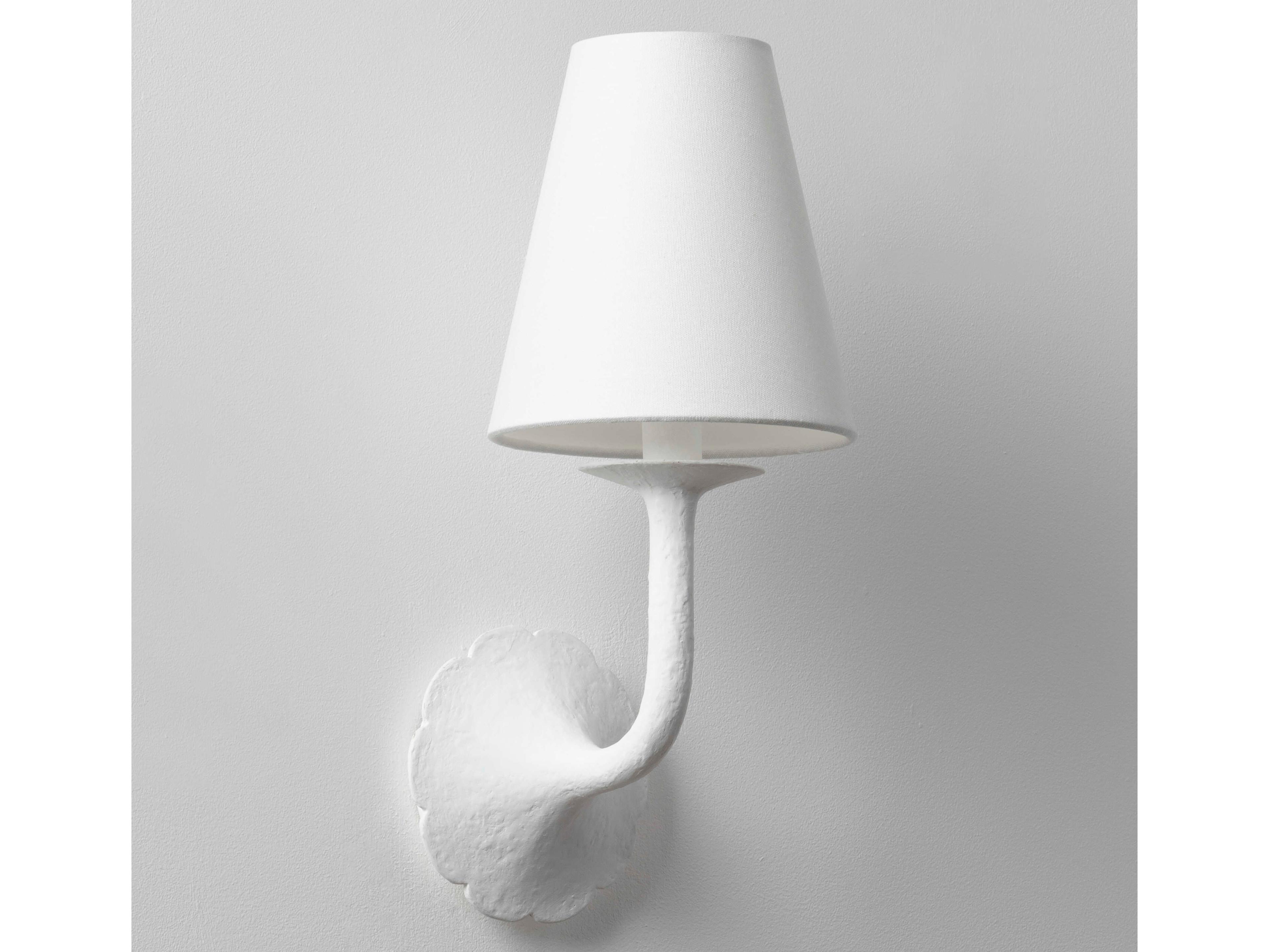 Hudson Valley Winnipeg 1-Light White Plaster Wall Sconce