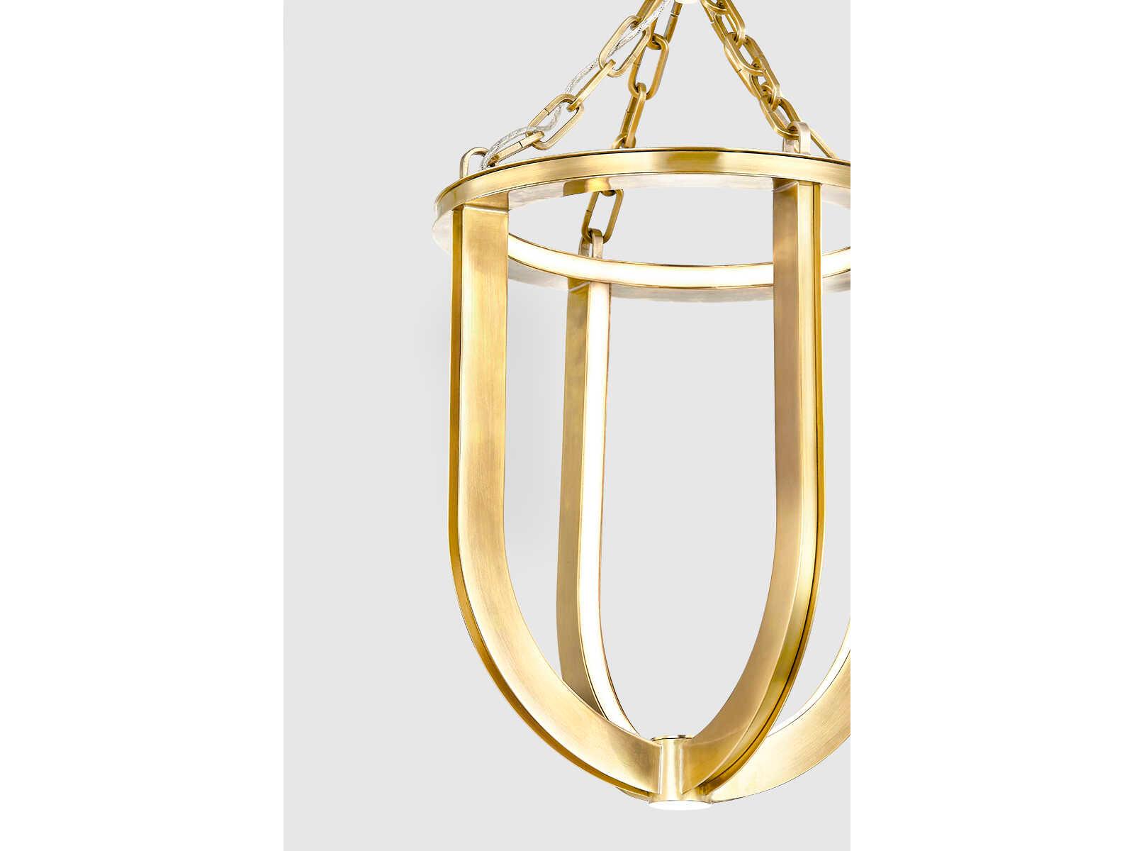 Hudson Valley Tournu 1-Light Aged Brass Geometric Mini Pendant
