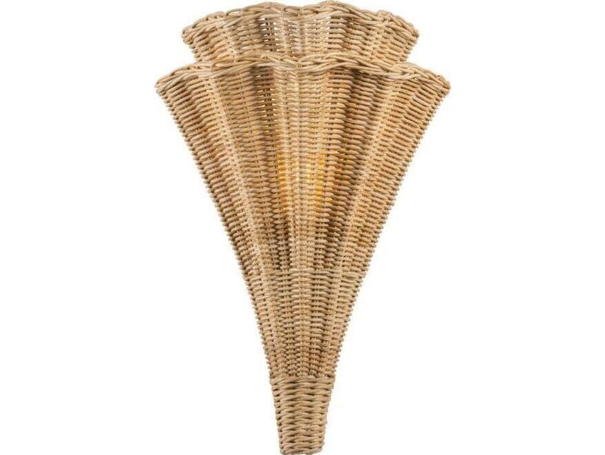 Hudson Valley Arverne 2-Light Vintage Gold Leaf Wall Sconce