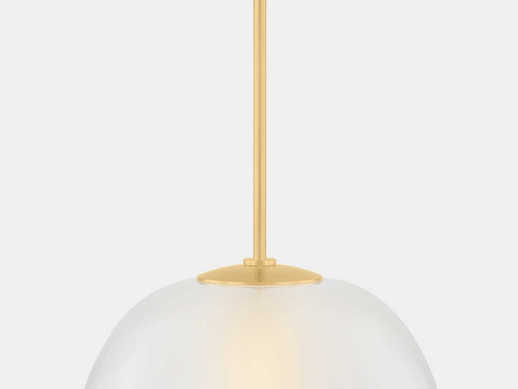 Hudson Valley Scranton 1-Light Aged Brass Pendant