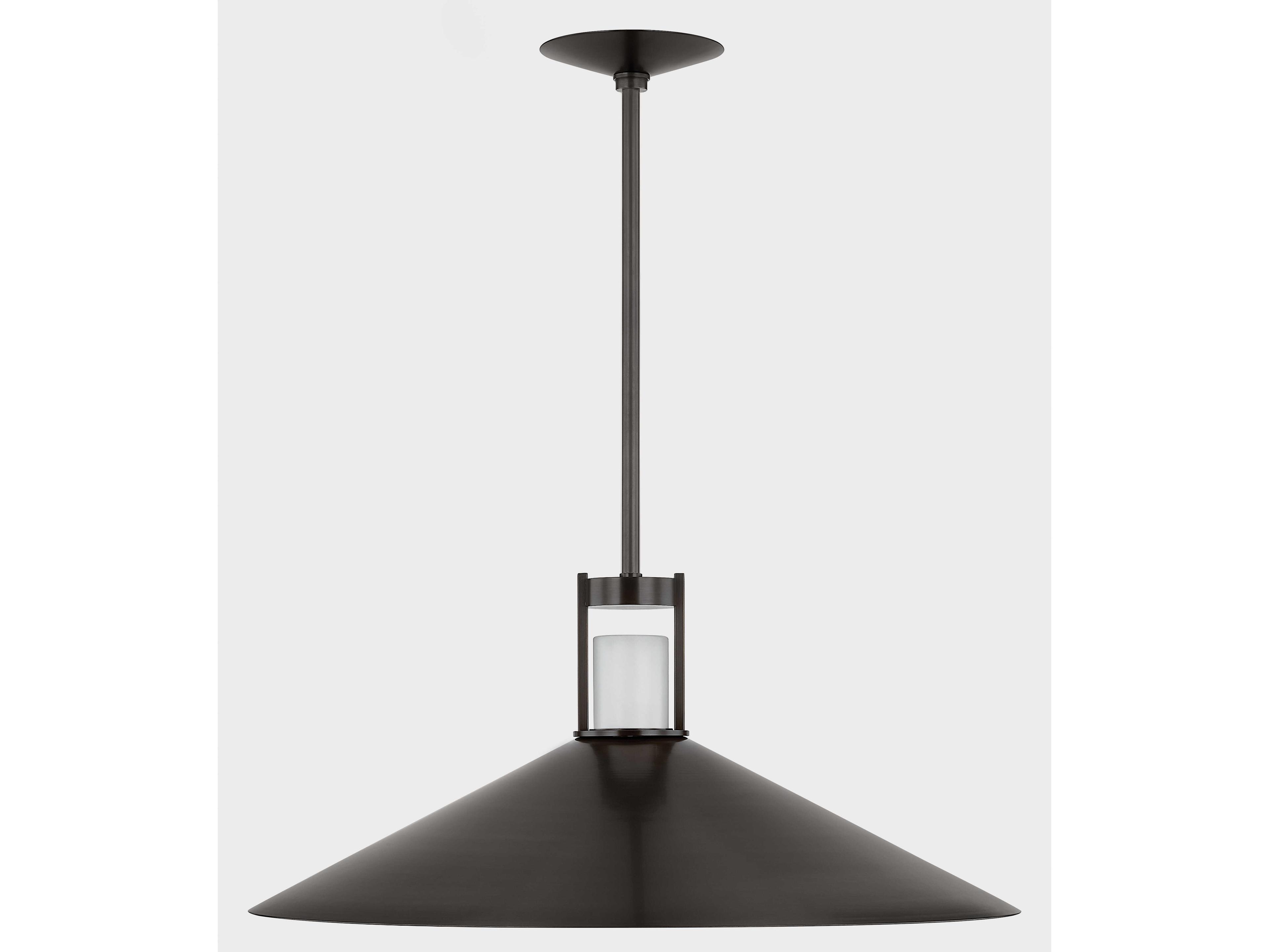 Hudson Valley Clermont 2-Light Distressed Bronze Pendant