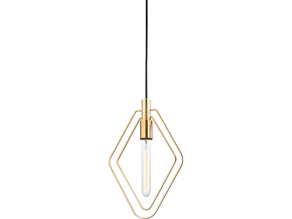 Hudson Valley Masonville 1-Light Aged Brass Mini Pendant