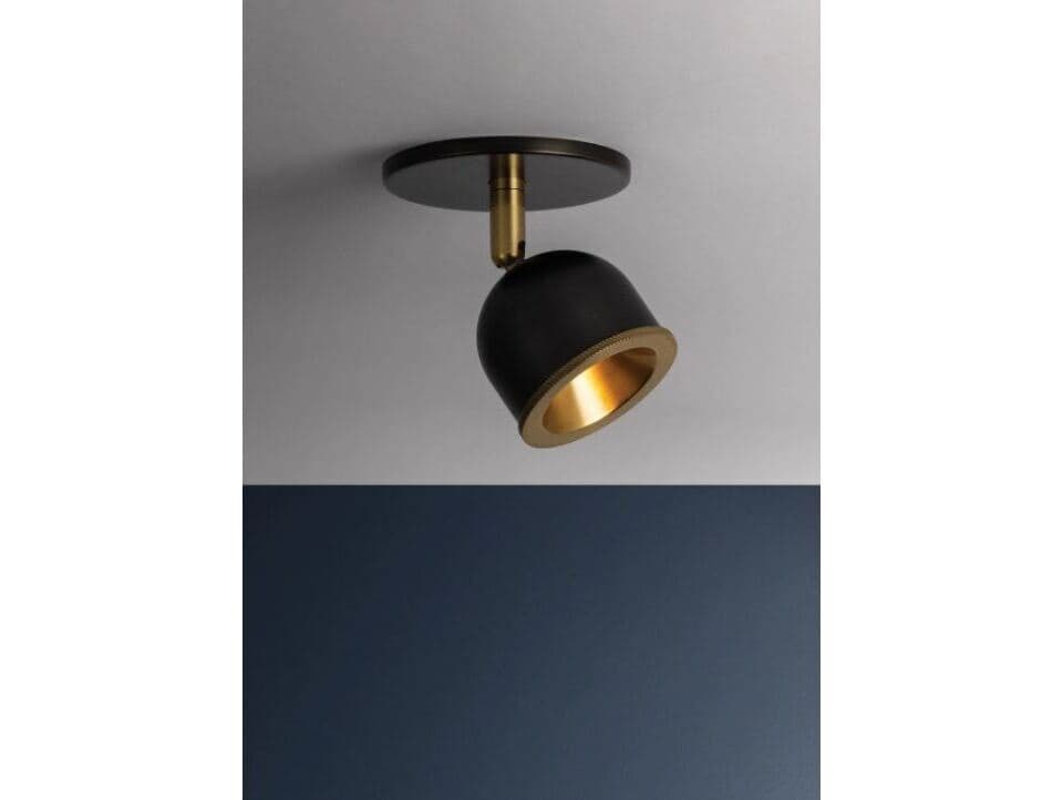 Hudson Valley Tuthill 1-Light Aged Brass Distressed Bronze Bell Flush Mount