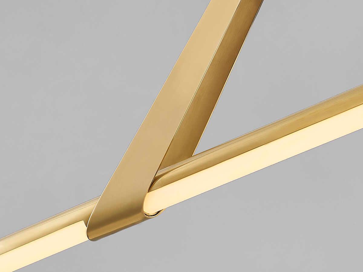 Hudson Valley Jonas 1-Light Aged Brass LED Linear Island Pendant