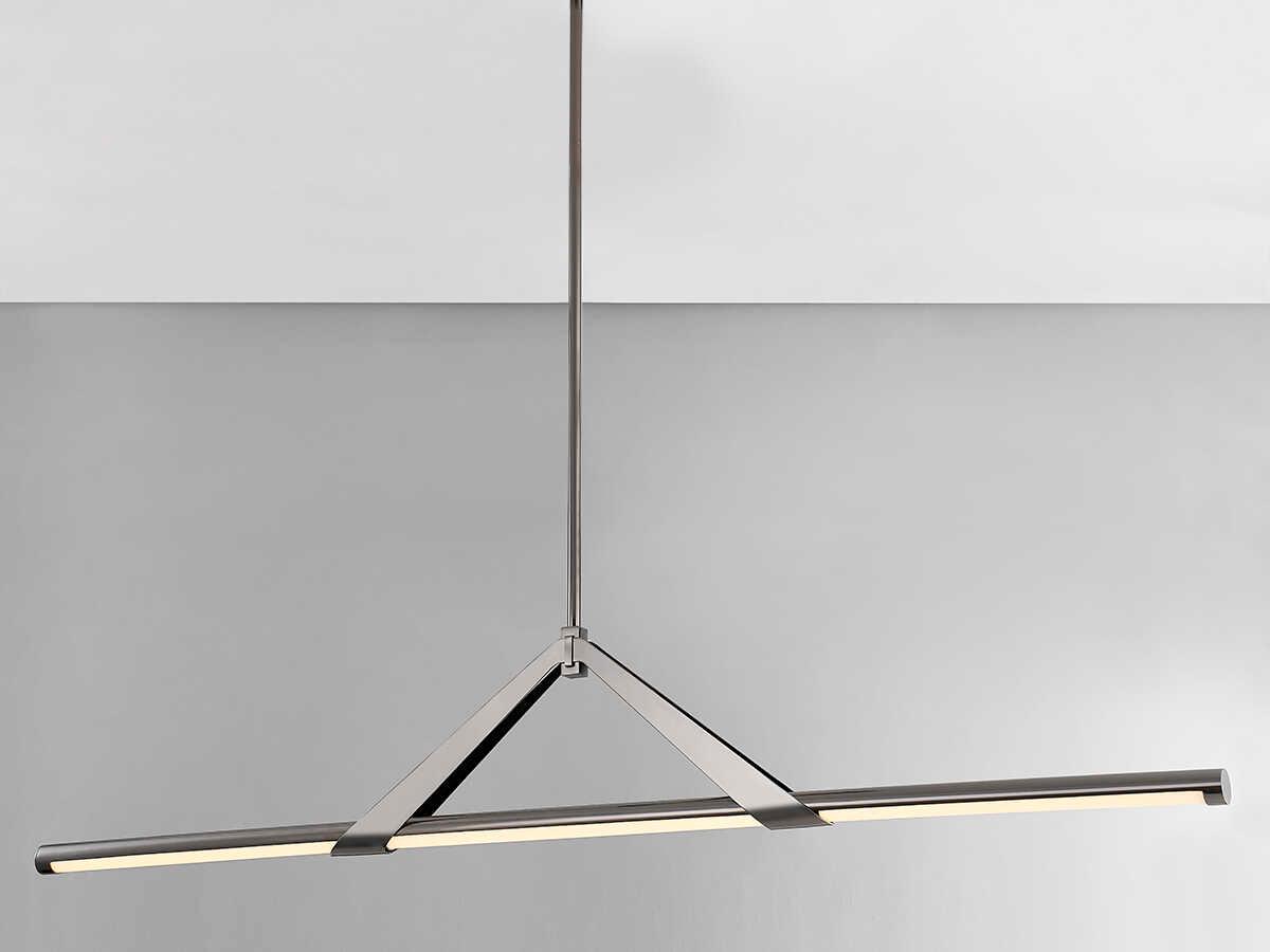 Hudson Valley Jonas 1-Light Black Nickel LED Linear Island Pendant