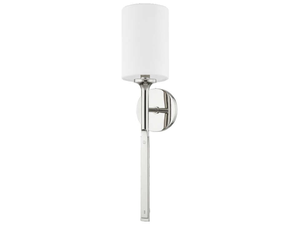 Hudson Valley Brewster 1-Light Polished Nickel Wall Sconce