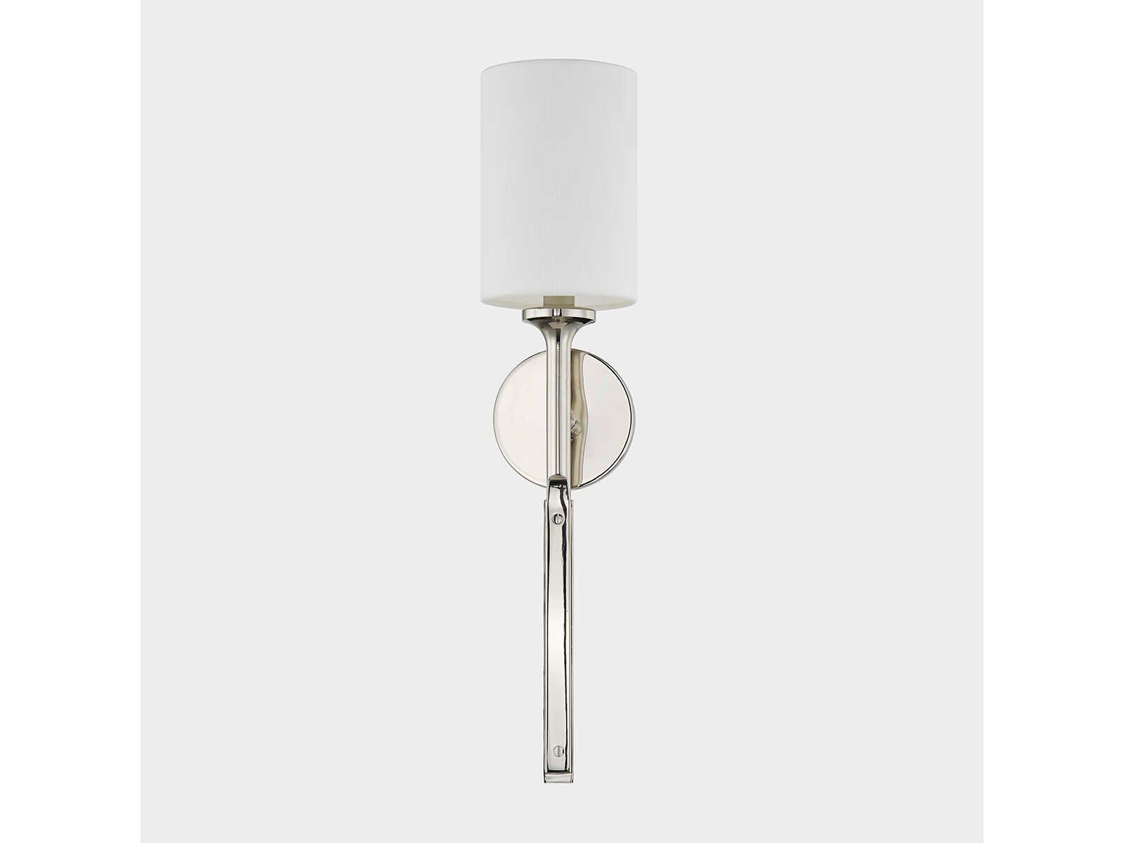 Hudson Valley Brewster 1-Light Polished Nickel Wall Sconce