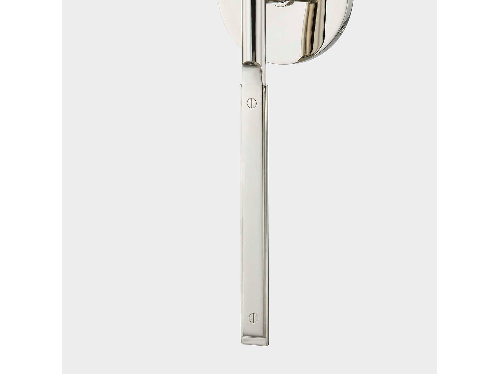 Hudson Valley Brewster 1-Light Polished Nickel Wall Sconce