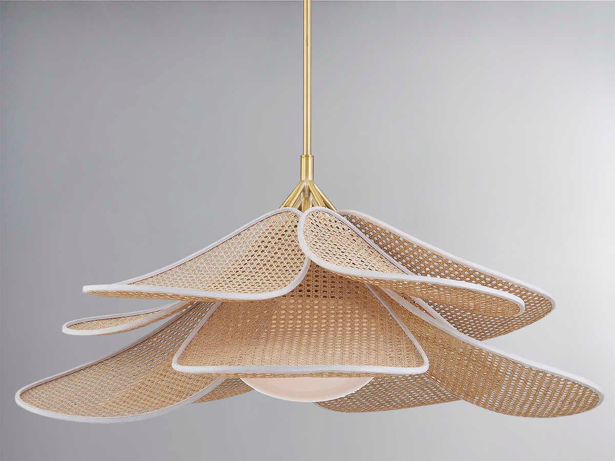 Hudson Valley Florina 1-Light Aged Brass Brown Pendant